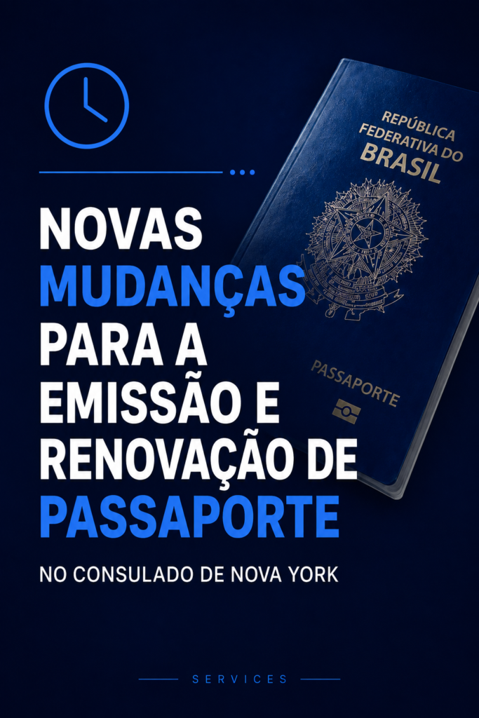novas mudanças da renovação do passaporte